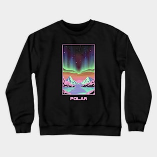 Polar Lights Northern Landscape Crewneck Sweatshirt